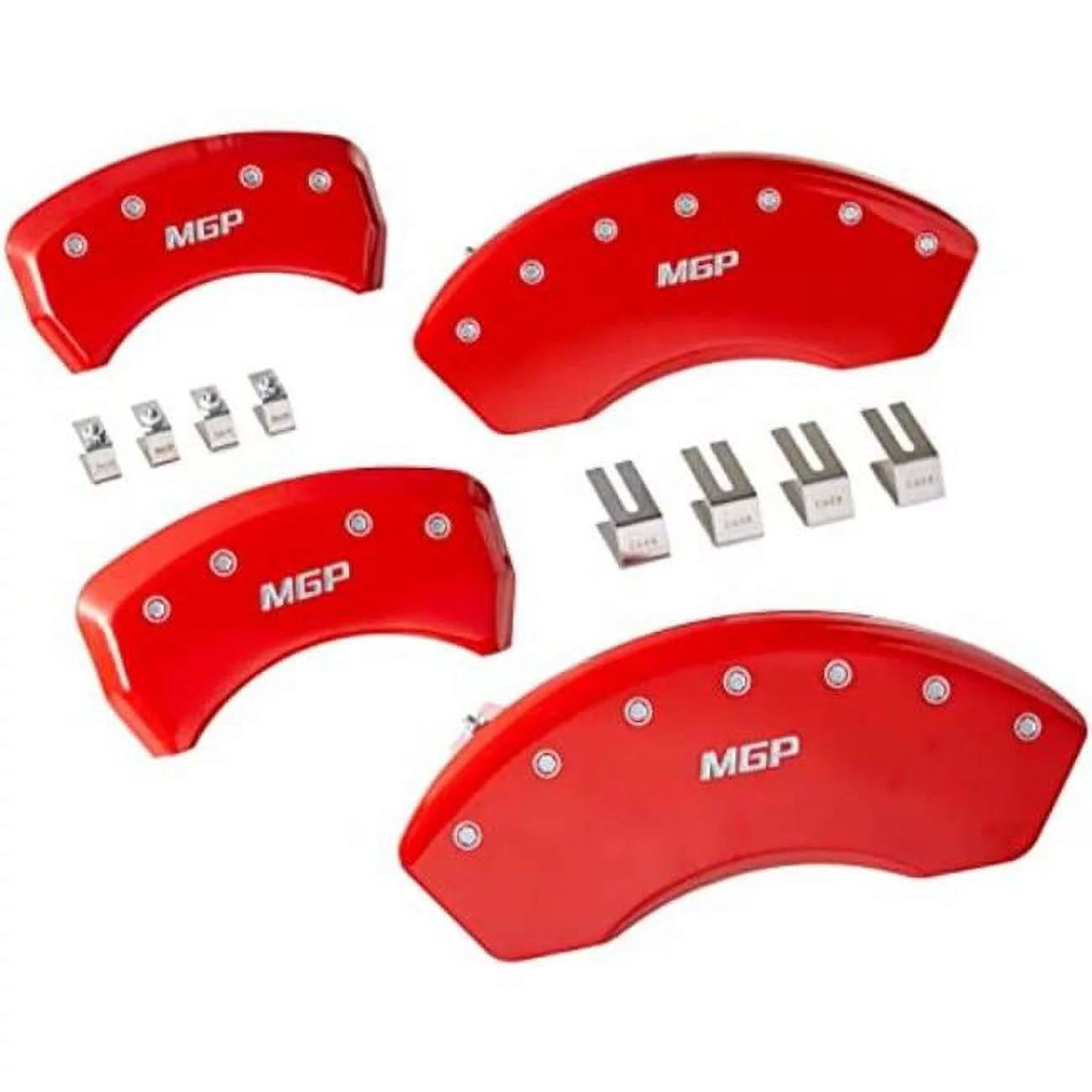 MGP Caliper Covers MGP17112SMGPRD Front & Rear Caliper Covers, Set of 4
