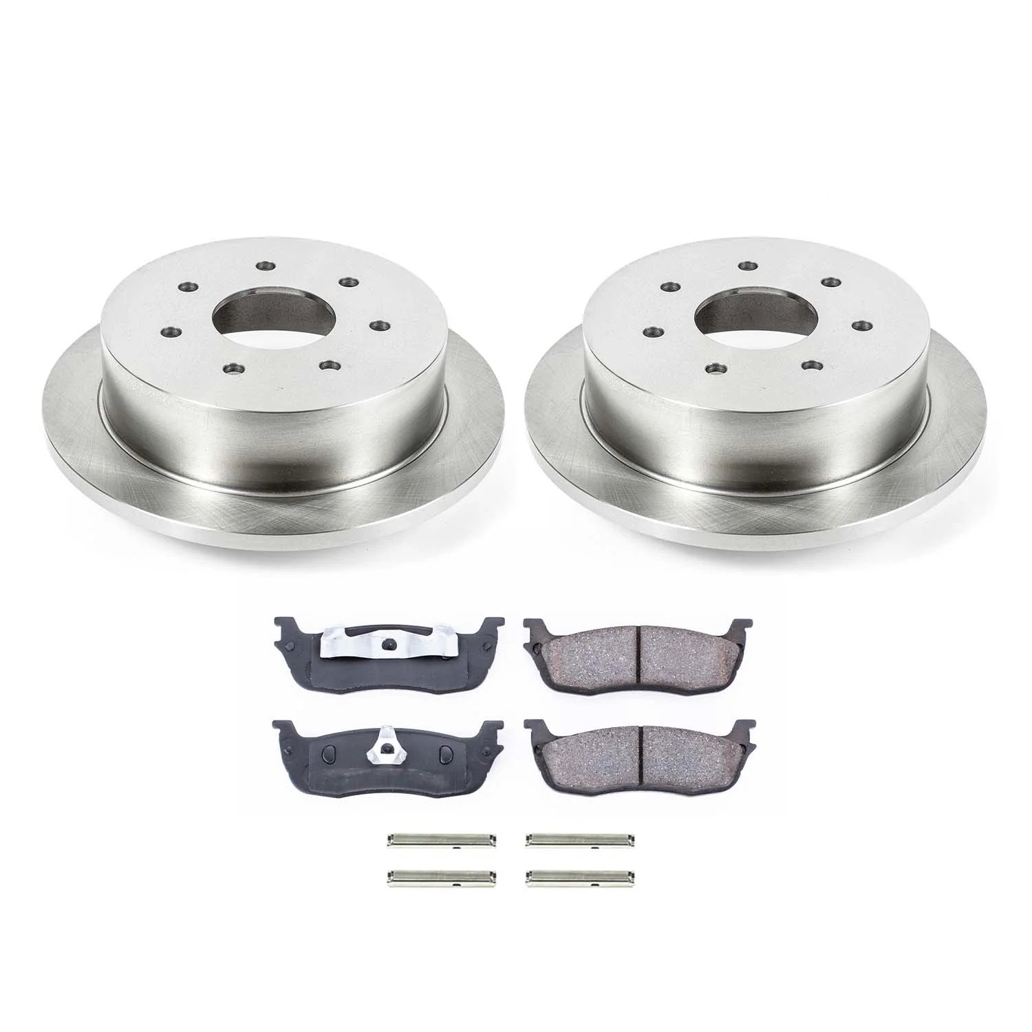 Ultimate Brakes Rear Ceramic Brake Pad and Rotor Kit with Hardware WM81412