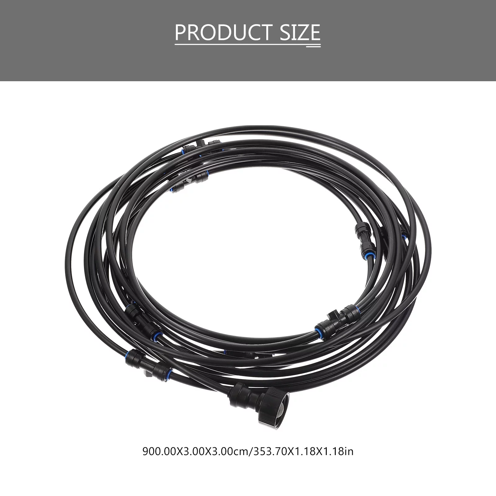 1 set of Outside Patio Mister System Garden Misting Hose Sprinkler Heads