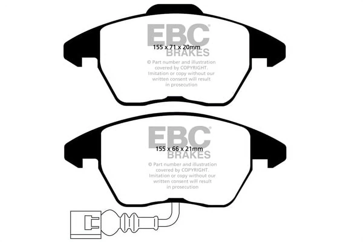 EBC Brakes Pad and Rotor Kit (DP31945C & USR1386) Fits select: 2008-2016 AUDI TT