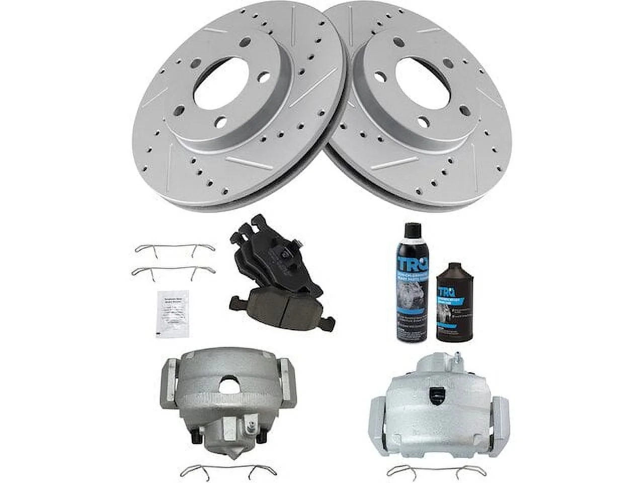 Front Brake Pad Rotor and Caliper Set - Compatible with 2001 - 2007 Ford Escape 2002 2003 2004 2005 2006