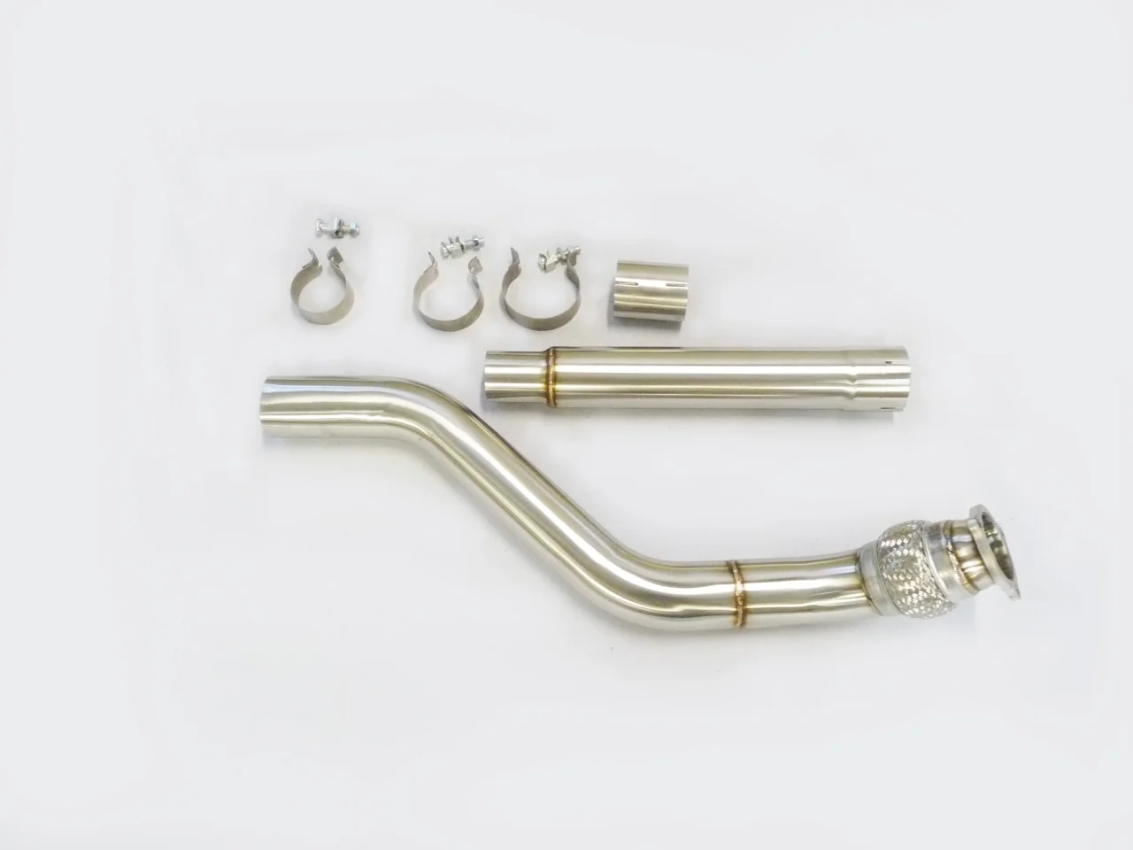Stainless Straight Flow Pipe For 09 to 16 Audi A4, 10 to 16 Audi A5 2.0L B8 FWD Or Quattro TFSI By Becker
