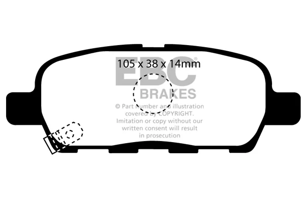 EBC Brakes Pad and Rotor Kit (DP31955C & USR7351) Fits select: 2002-2014,2016-2023 NISSAN MAXIMA