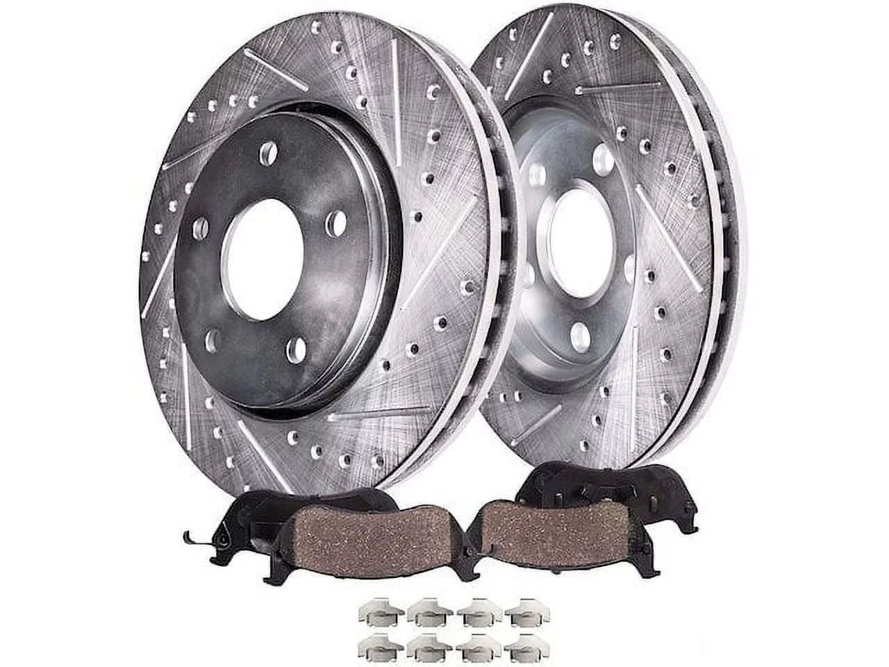 Front Brake Pad and Rotor Kit - Compatible with 2007 - 2017 Toyota Camry 2008 2009 2010 2011 2012 2013 2014 2015 2016