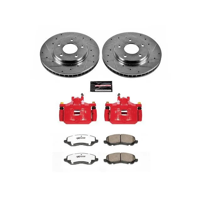 Power Stop Front Z26 Street Warrior Brake Pad Rotor and Caliper Kit KC2992A-26