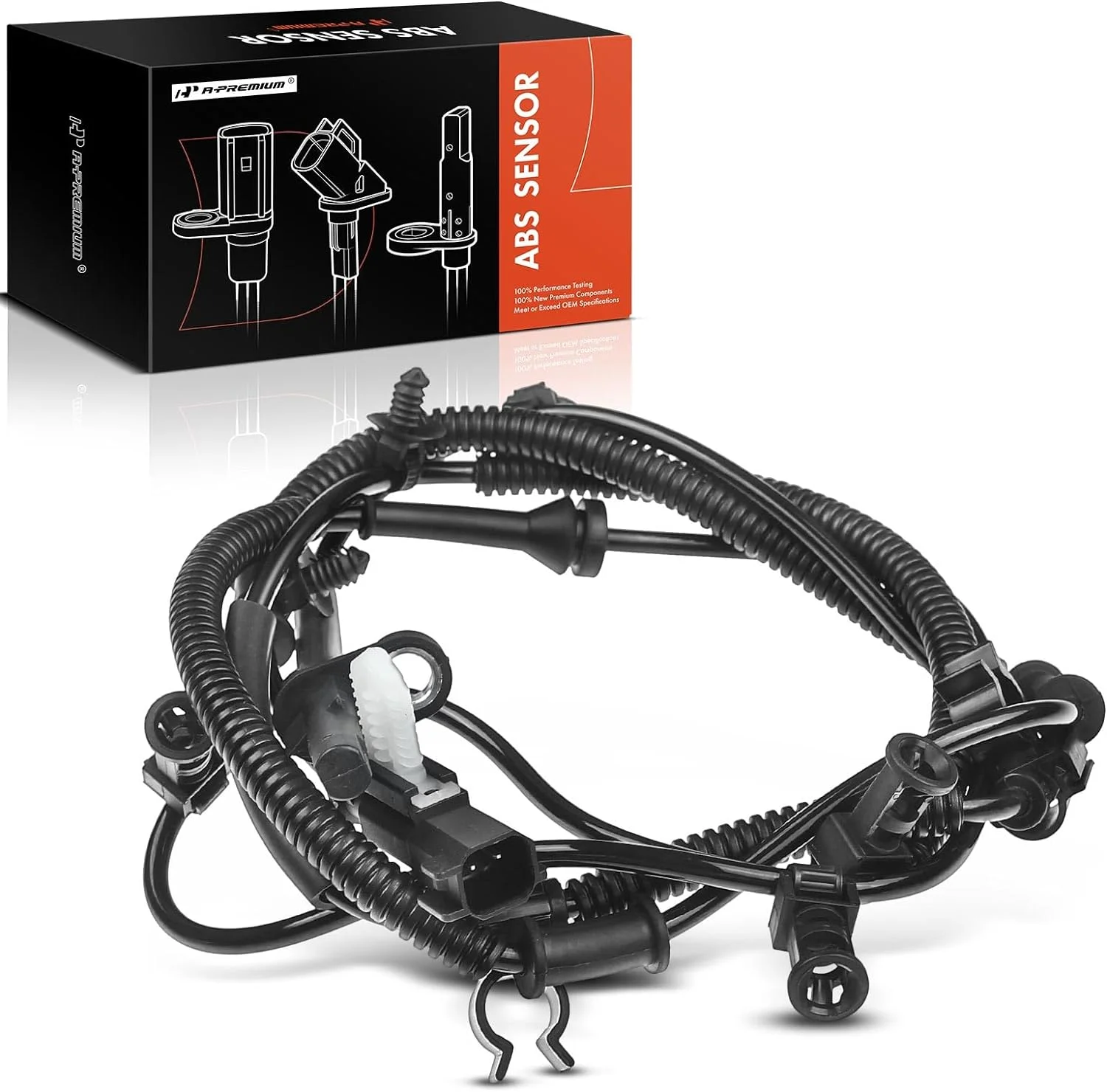 A-Premium ABS Wheel Speed Sensor Compatible with Ford F-150 2011-2014 Rear Right Passenger Side