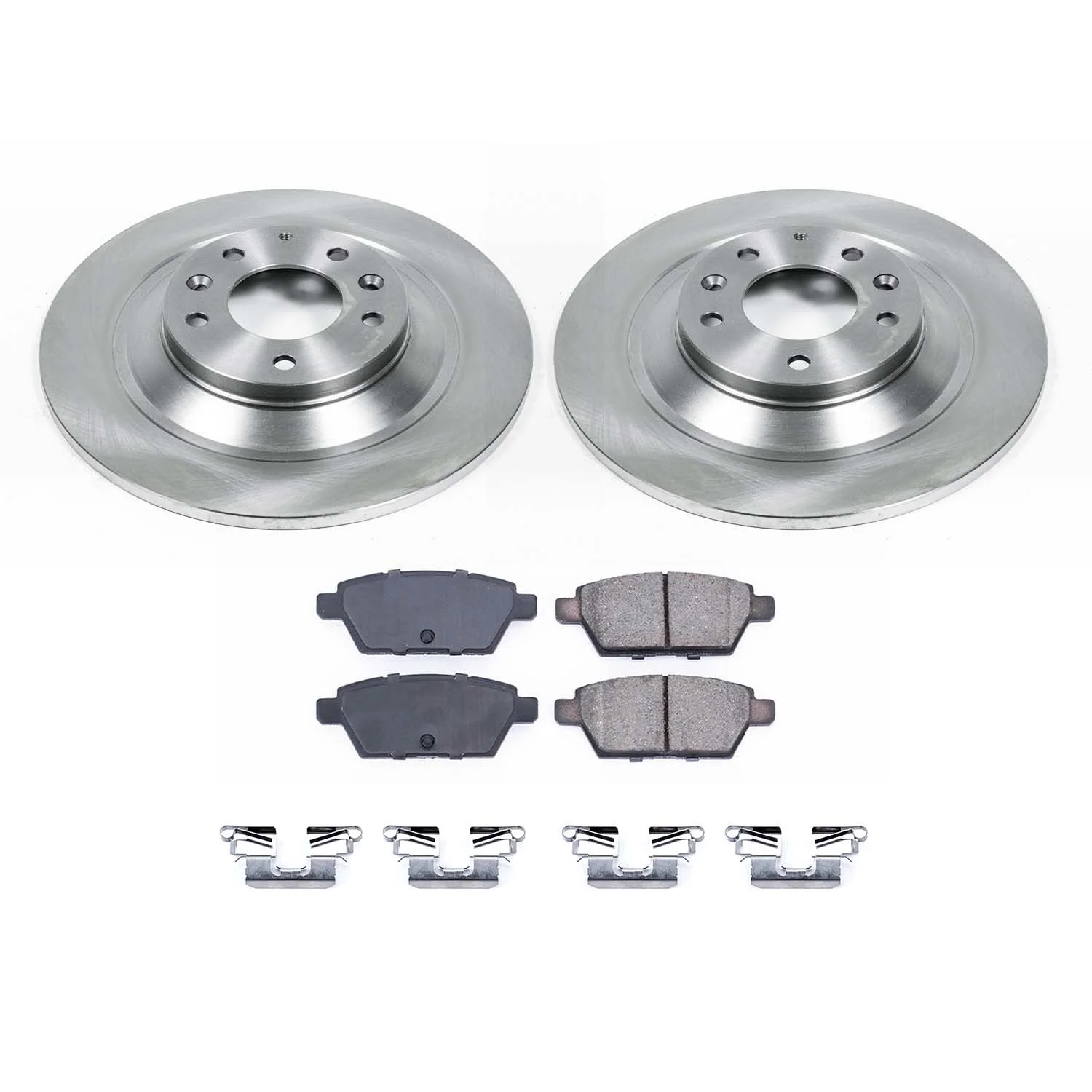 Ultimate Brakes Rear Ceramic Brake Pad and Rotor Kit with Hardware WM80205