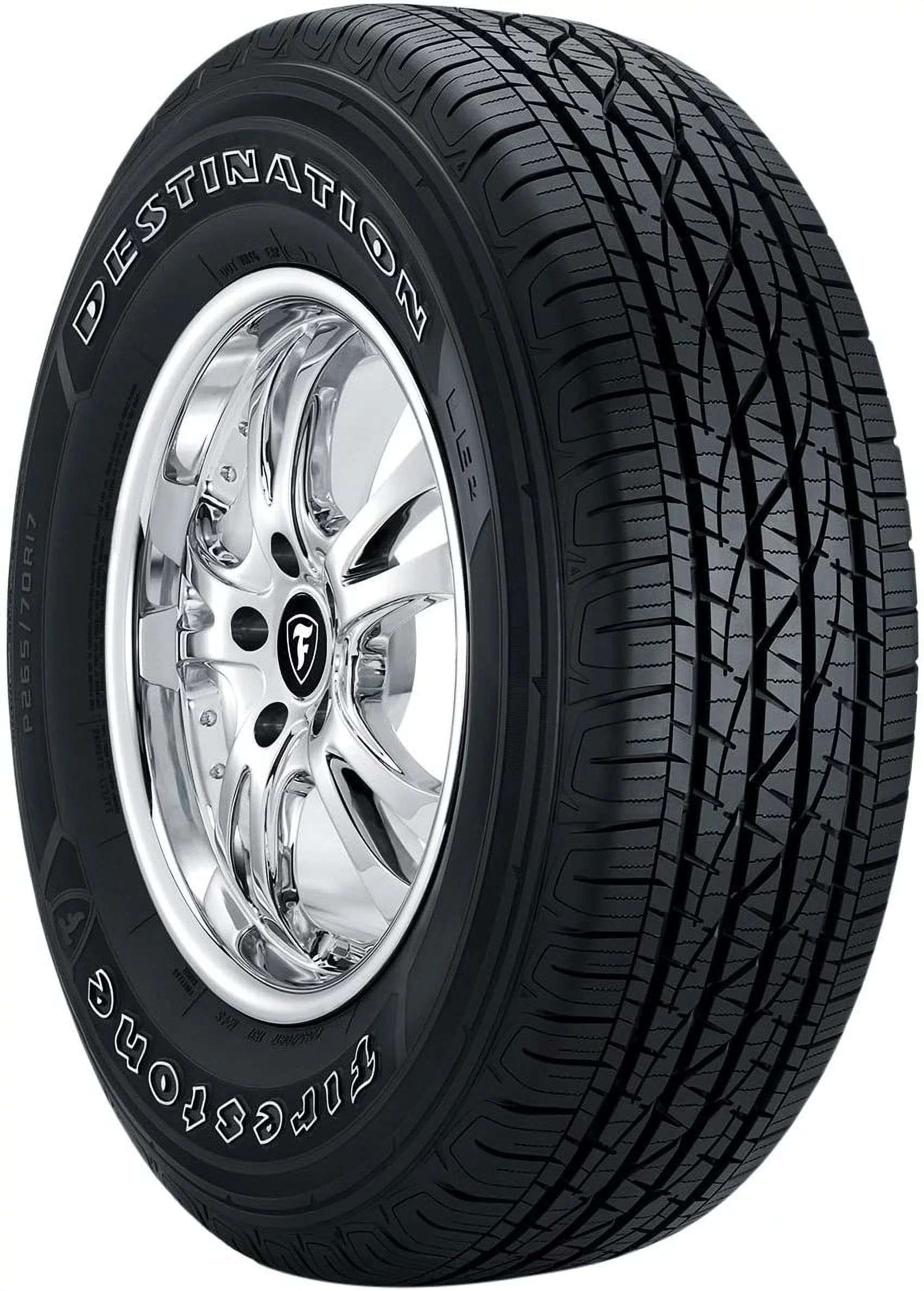 Firestone Destination LE2 265/70R18 114 T Tire Fits: 2021-23 Ford F-150 XLT, 2017-19 Nissan Titan SV