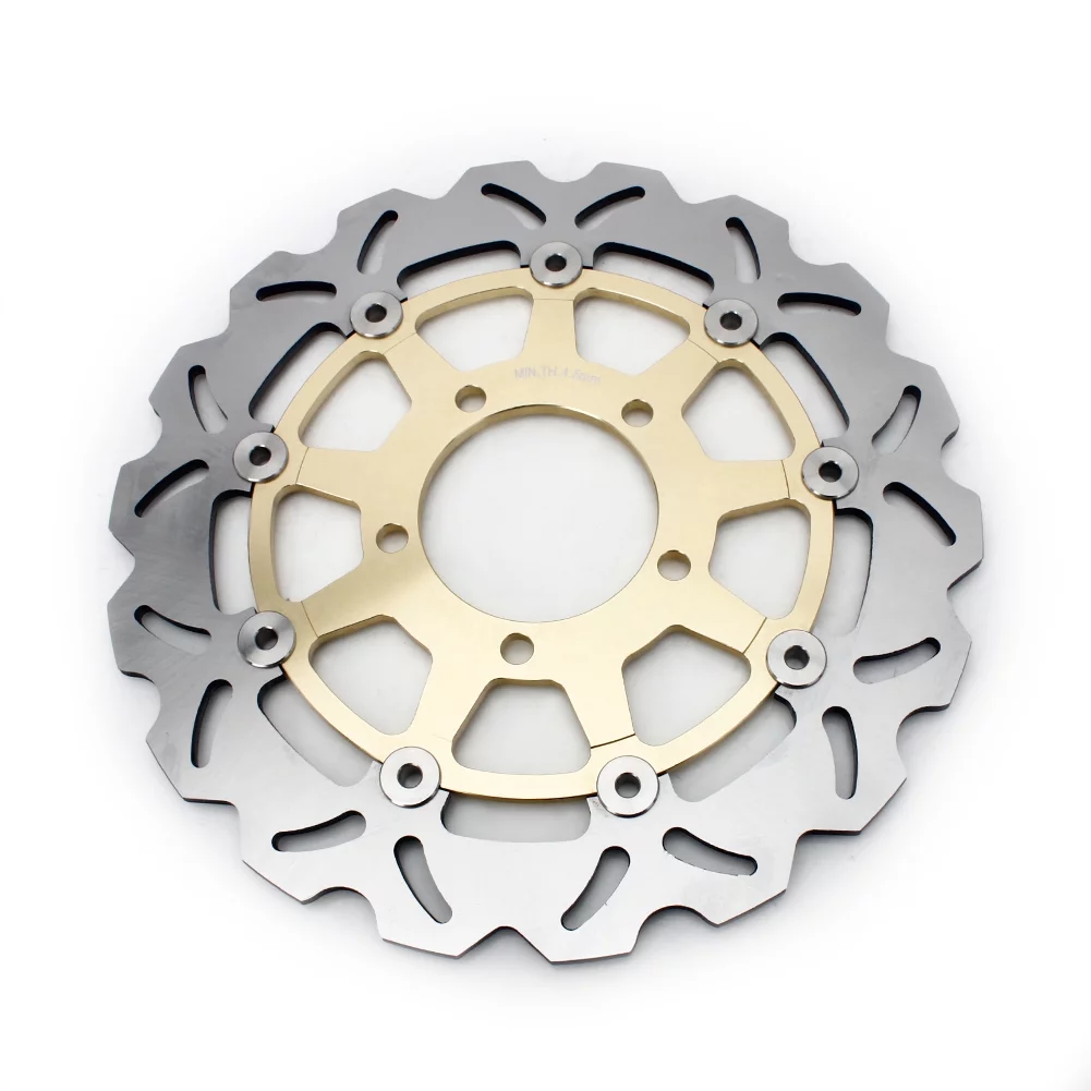 1Pair Front Brake Discs Rotors for KAWASAKI ER-6F ER-6N 2006-2016 Z 1000 2007-2013 Z 1000 ABS 07-13 ZX6R 600 Ninja 07-19