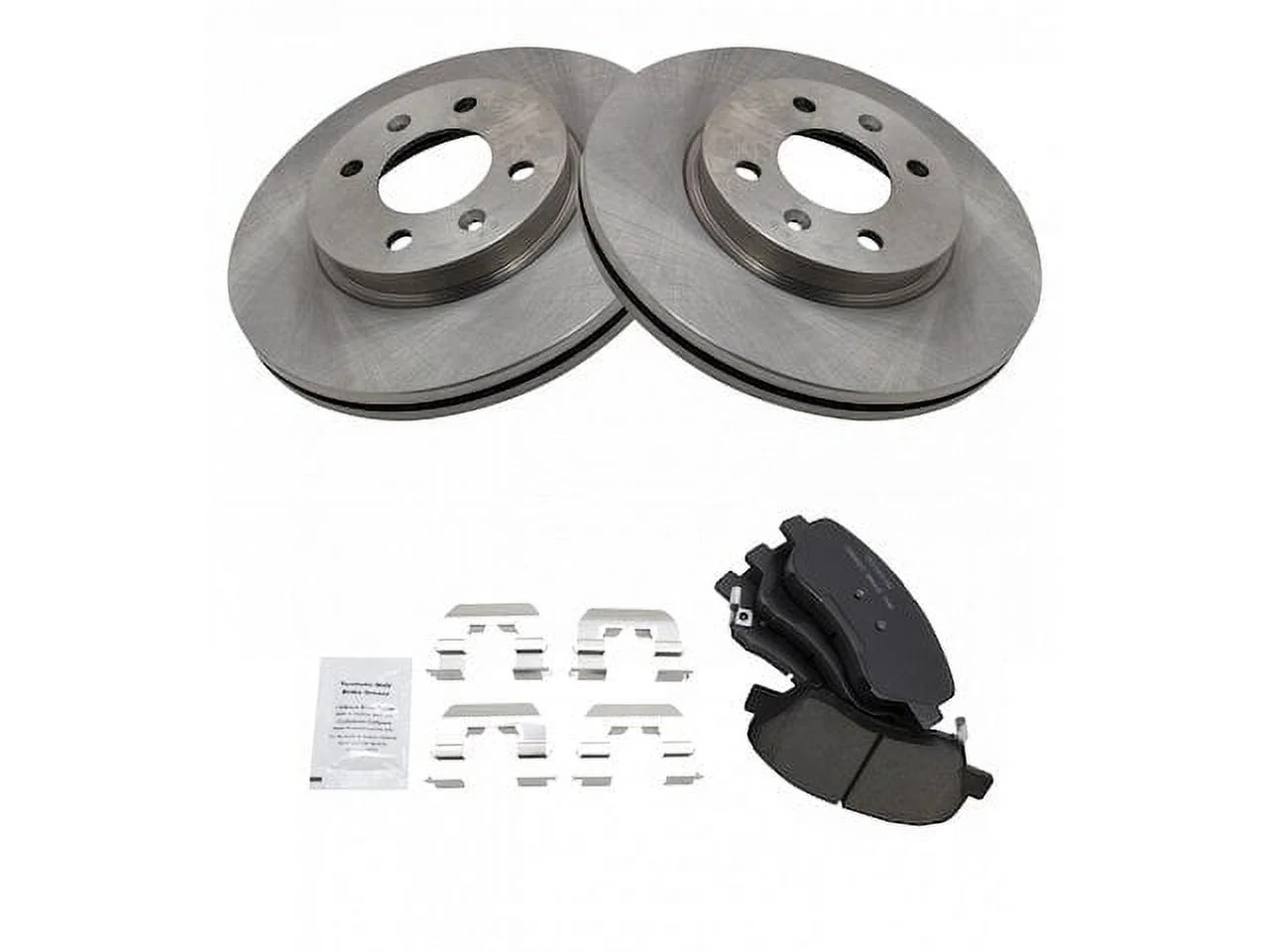 Front Brake Pad and Rotor Kit - Compatible with 2012 - 2017 Kia Rio 2013 2014 2015 2016
