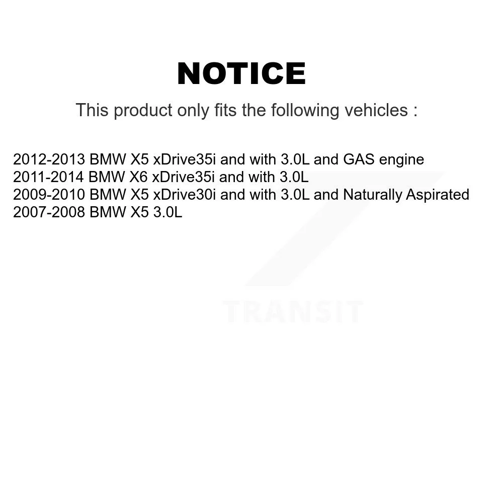 Transit Auto Front Disc Brake Caliper Rotors And Semi-Metallic Pads Kit For BMW X5 X6 KC8-100127P