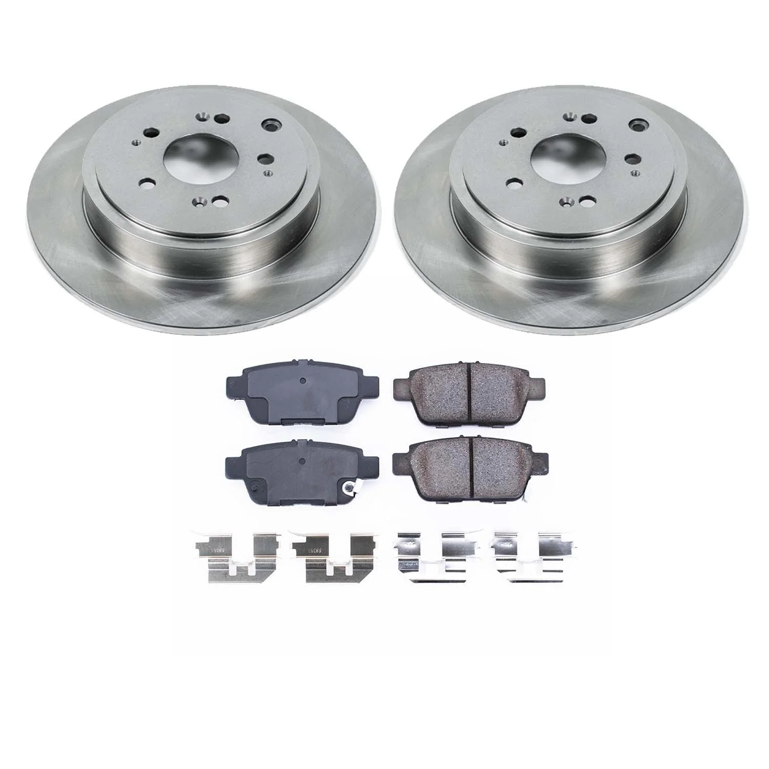 Ultimate Brakes Rear Ceramic Brake Pad and Rotor Kit with Hardware WM80158