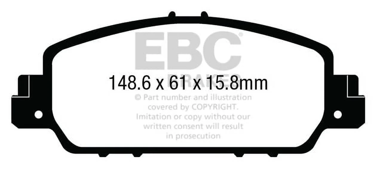 EBC Brakes Pad and Rotor Kit (DP33014C & USR7659) Fits select: 2013-2023 HONDA ACCORD