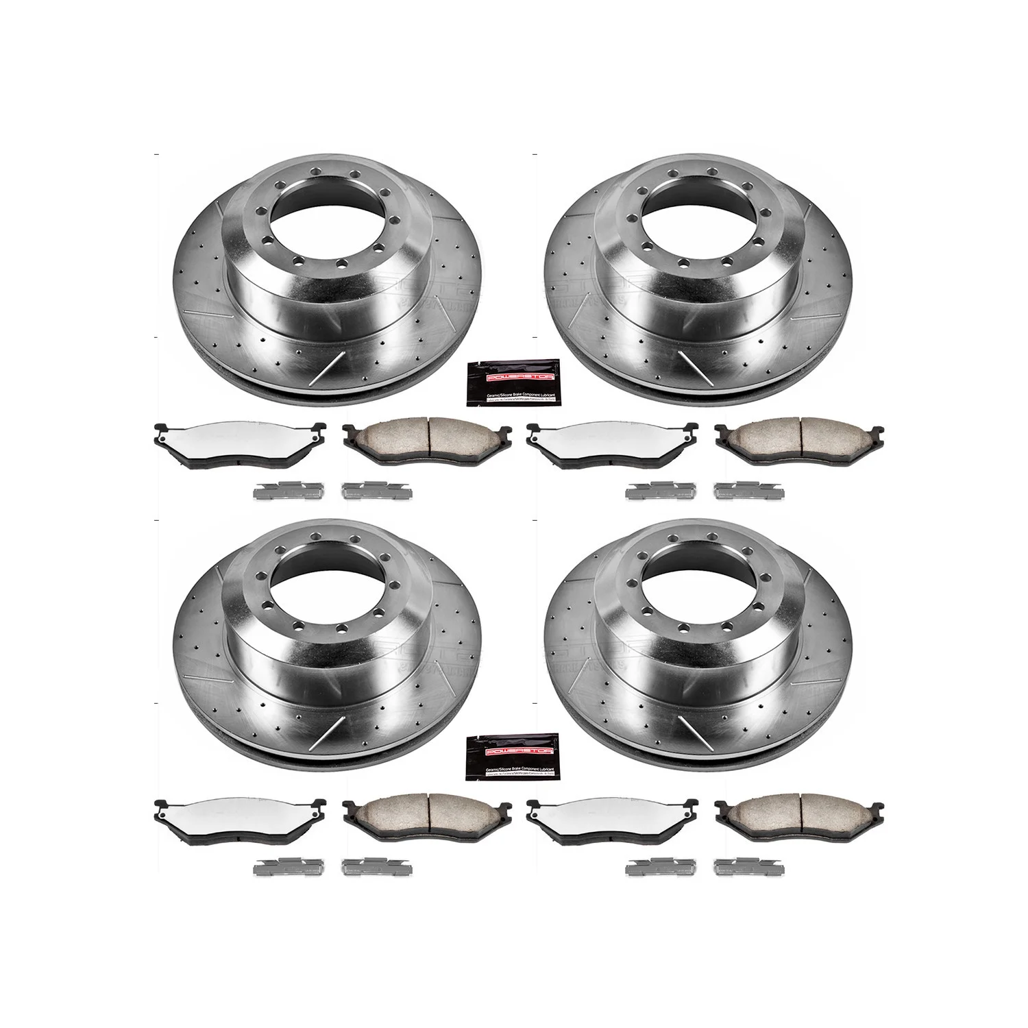 Power Stop Front and Rear Z36 Truck & Tow Brake Pad and Rotor Kit K7820-36