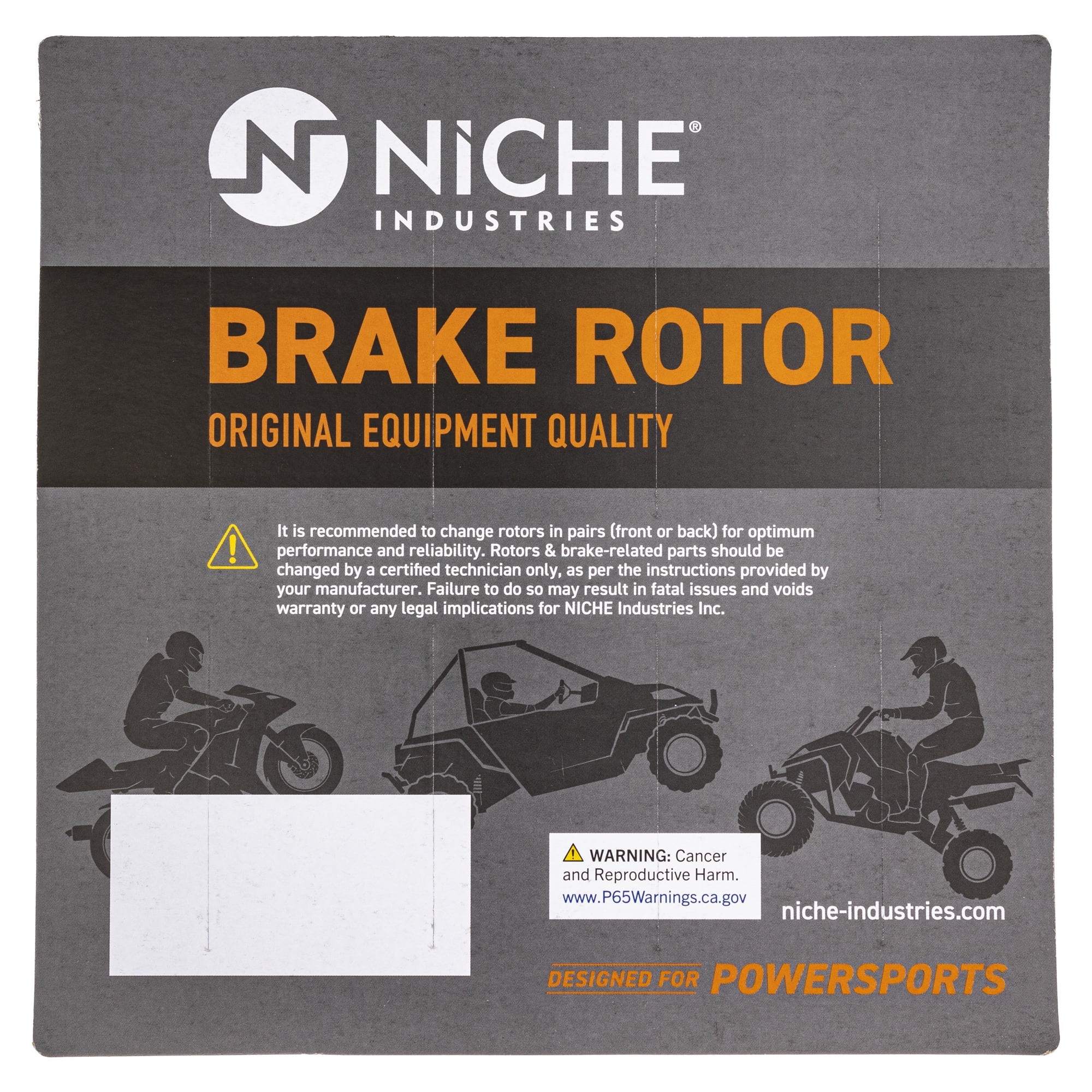 Niche Front Brake Rotor for Yamaha Grizzly 700 500 Kodiak 700 700K 519-CRT2268R