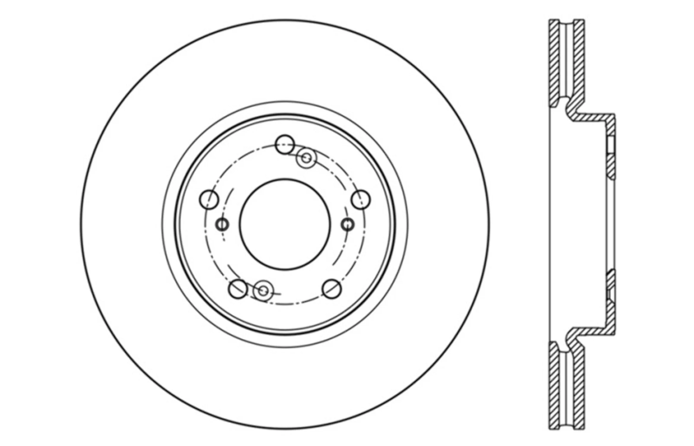 StopTech Drilled Sport Brake Rotor Front Left 13 Honda Accord Sport Fits select: 2013-2015,2017 HONDA ACCORD EXL