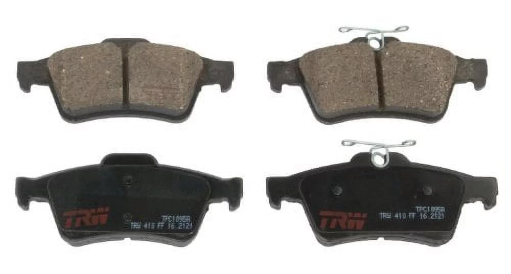 TRW TPC1095A Premium Ceramic Rear Disc Brake Pad Set Fits select: 2004-2006 MAZDA 3, 2013-2014 FORD FOCUS ST