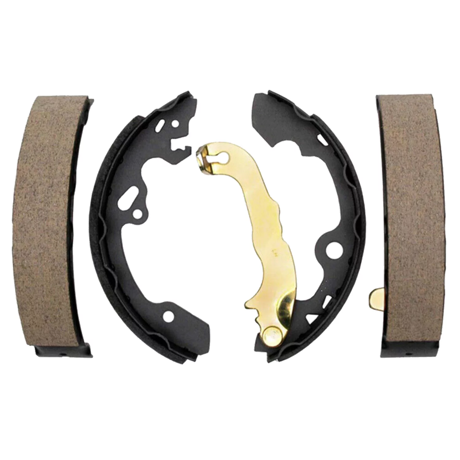 Detroit Axle - Rear Semi-metallic Brake Shoes Replacement for 2000-2011 Ford Focus (Rear Brake Drum Models)