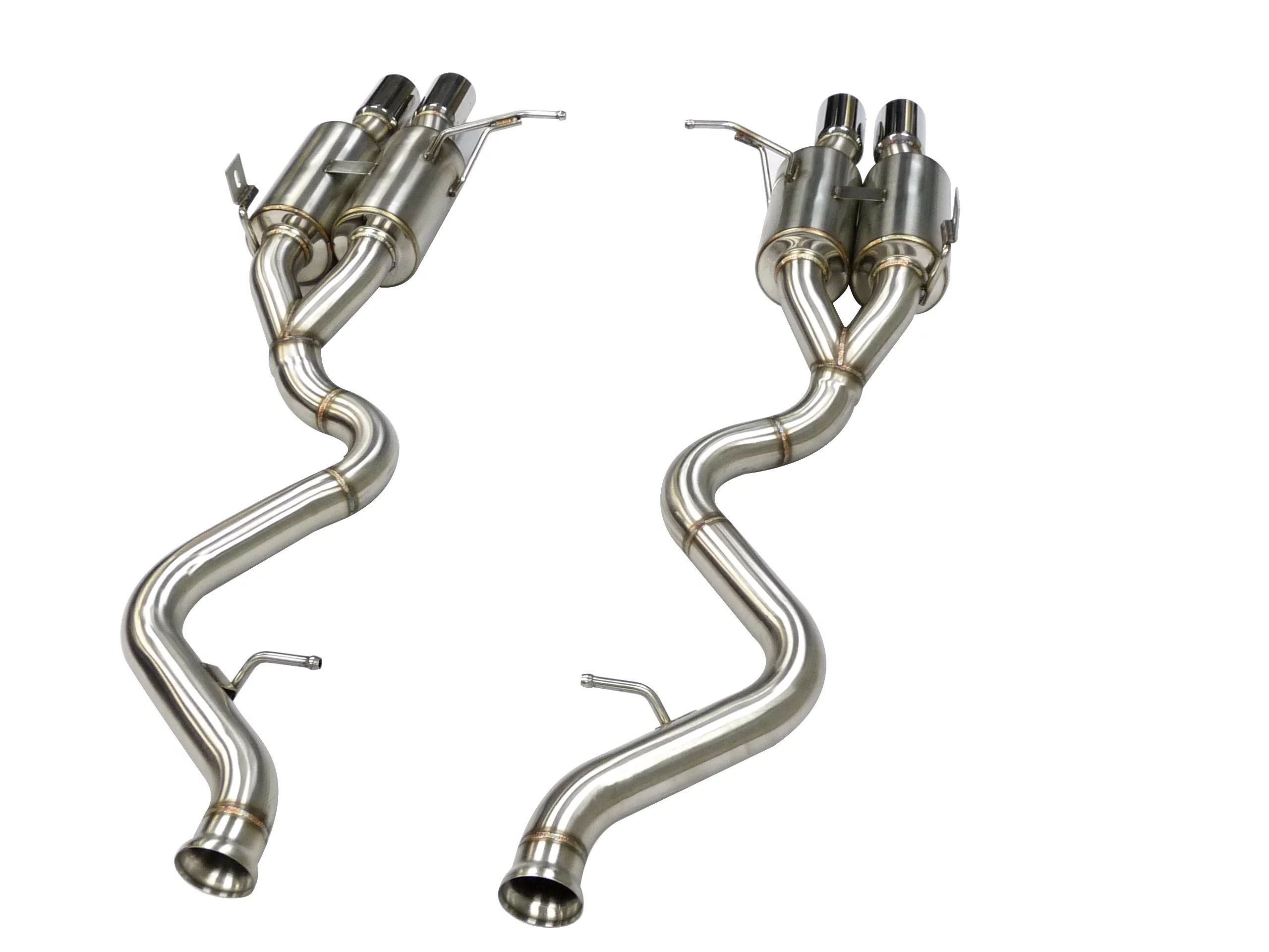 Stainless Axle Back Rear Section Fitment For 2007 to 2013 BMW M3 E90/E92/E93 4.0/4.4L By OBX