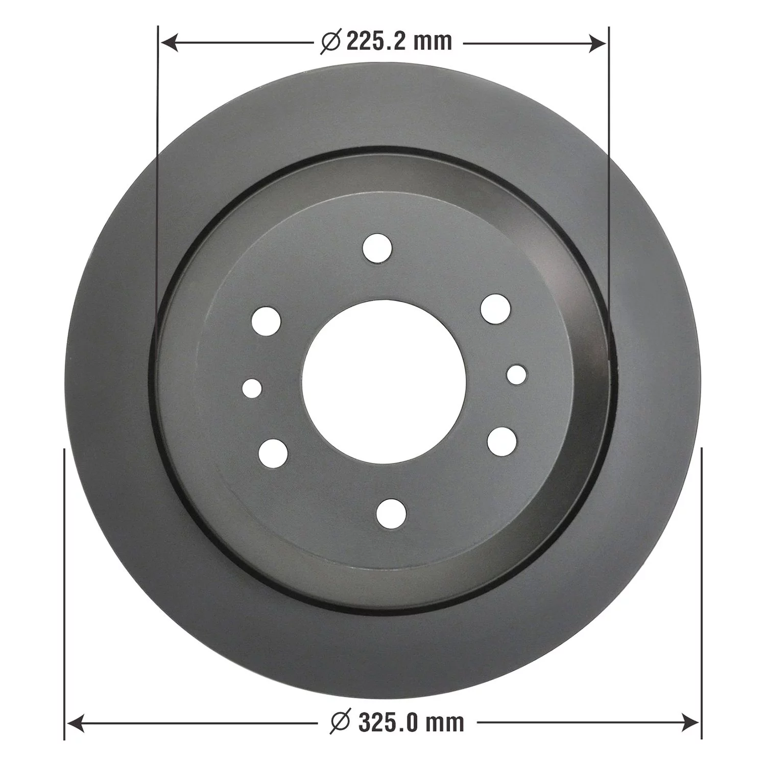 Goodyear Brakes 214562GY Truck and SUV Premium AntiOx Coated Rear Brake Rotor