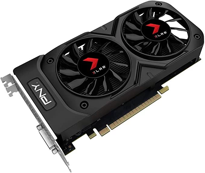 Open Box PNY NVIDIA GEFORCE GTX 1050 TI OC 4GB RAM GDDR5 OC PCIE - BLACK/RED