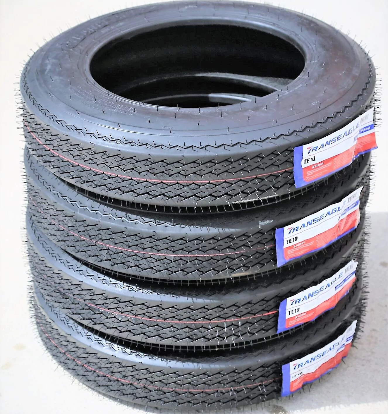 Set of 4 (FOUR) Transeagle TE10 ST 5.7-8 5.70-8 5.70x8 Load C 6 Ply Trailer Tires