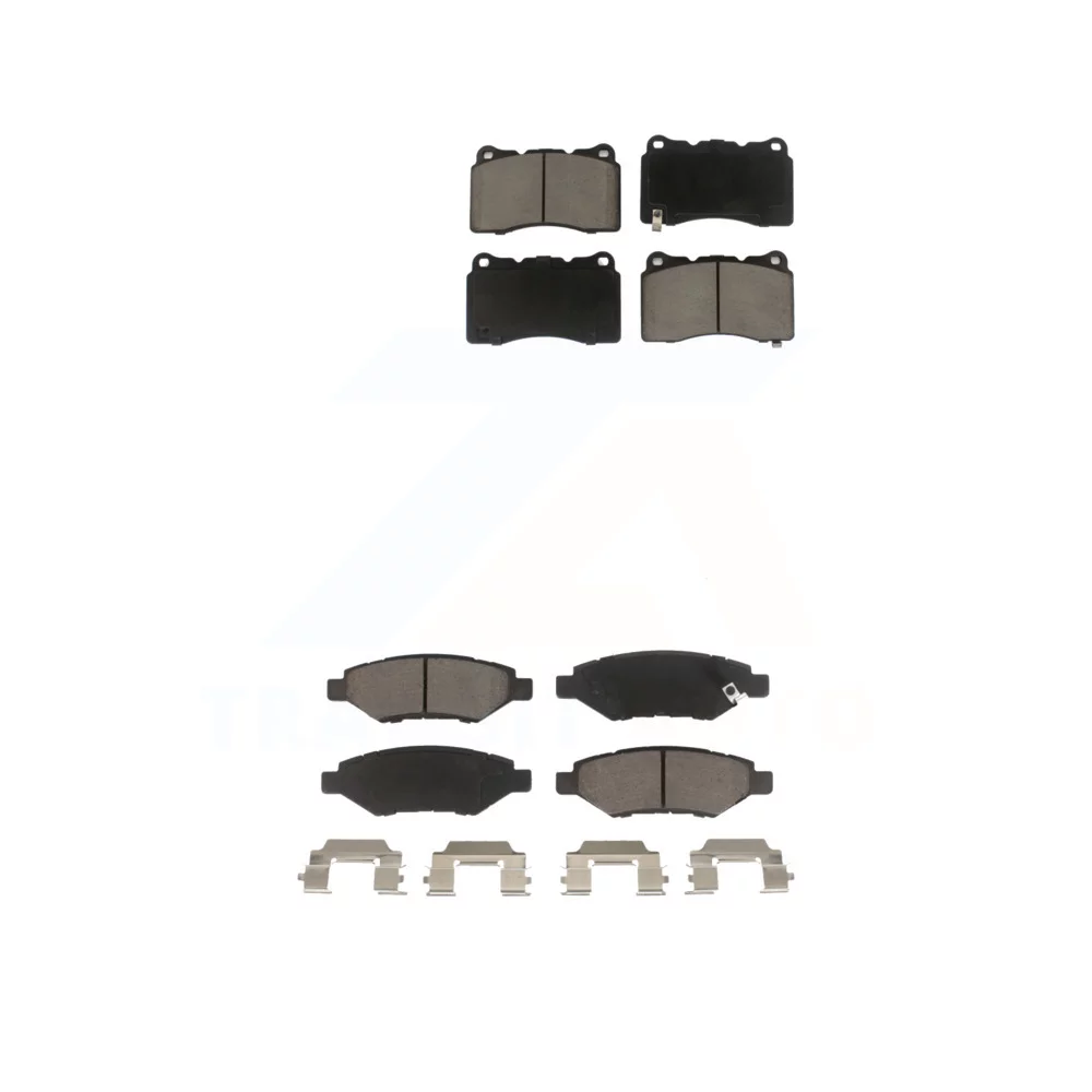 Front Rear Ceramic Brake Pads Kit For Cadillac CTS With Brembo Calipers KCX-100533