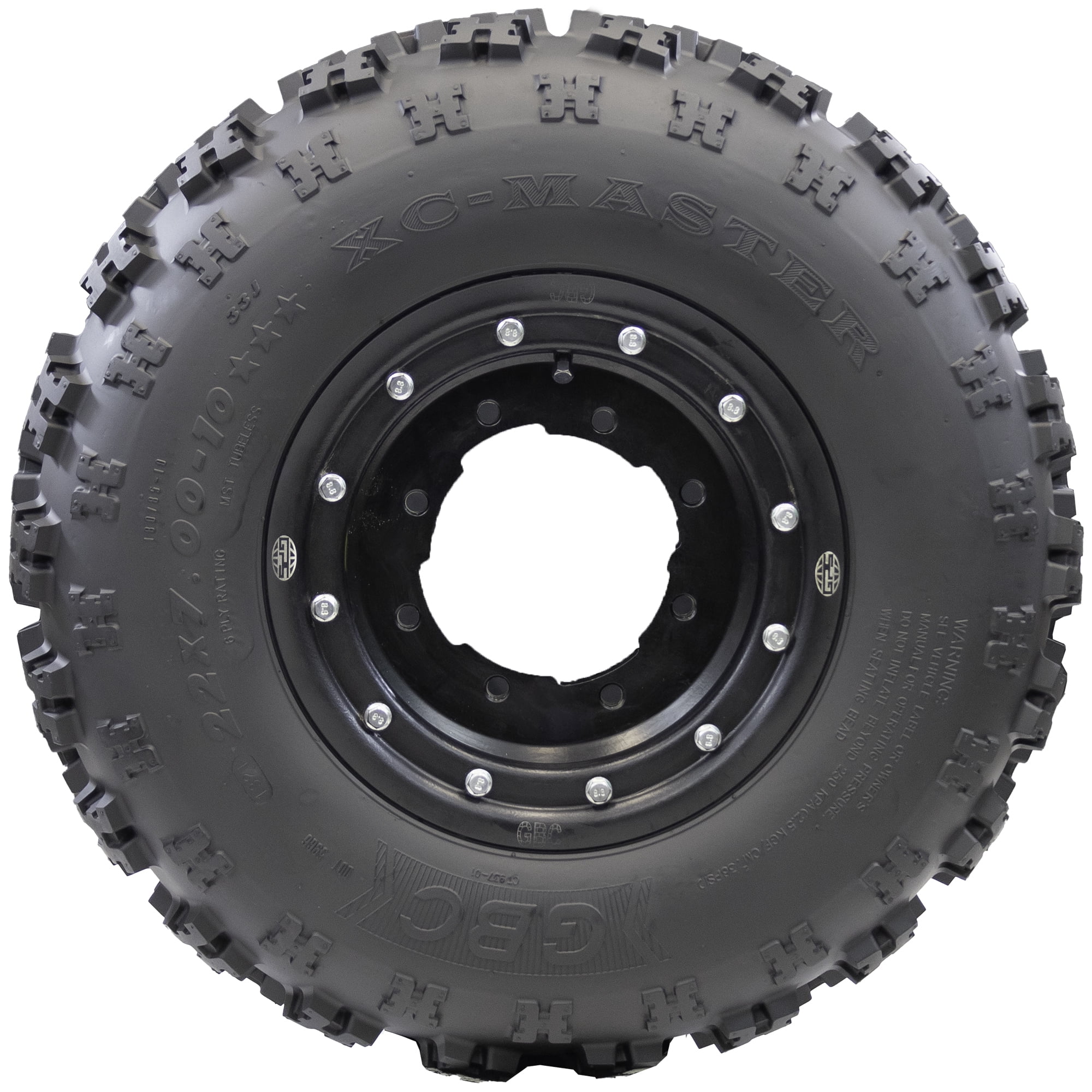 GBC XC-Master 22x7-10 6-PLY Rated front ATV Tire, Cross-Country All-Terrain Tire