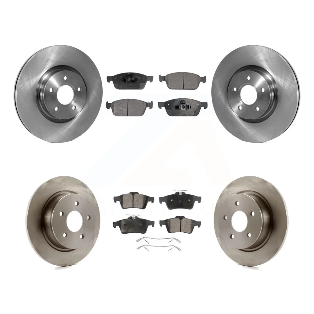 Transit Auto - Front Rear Disc Brake Rotors And Ceramic Pads Kit For Ford Escape Connect K8T-101412