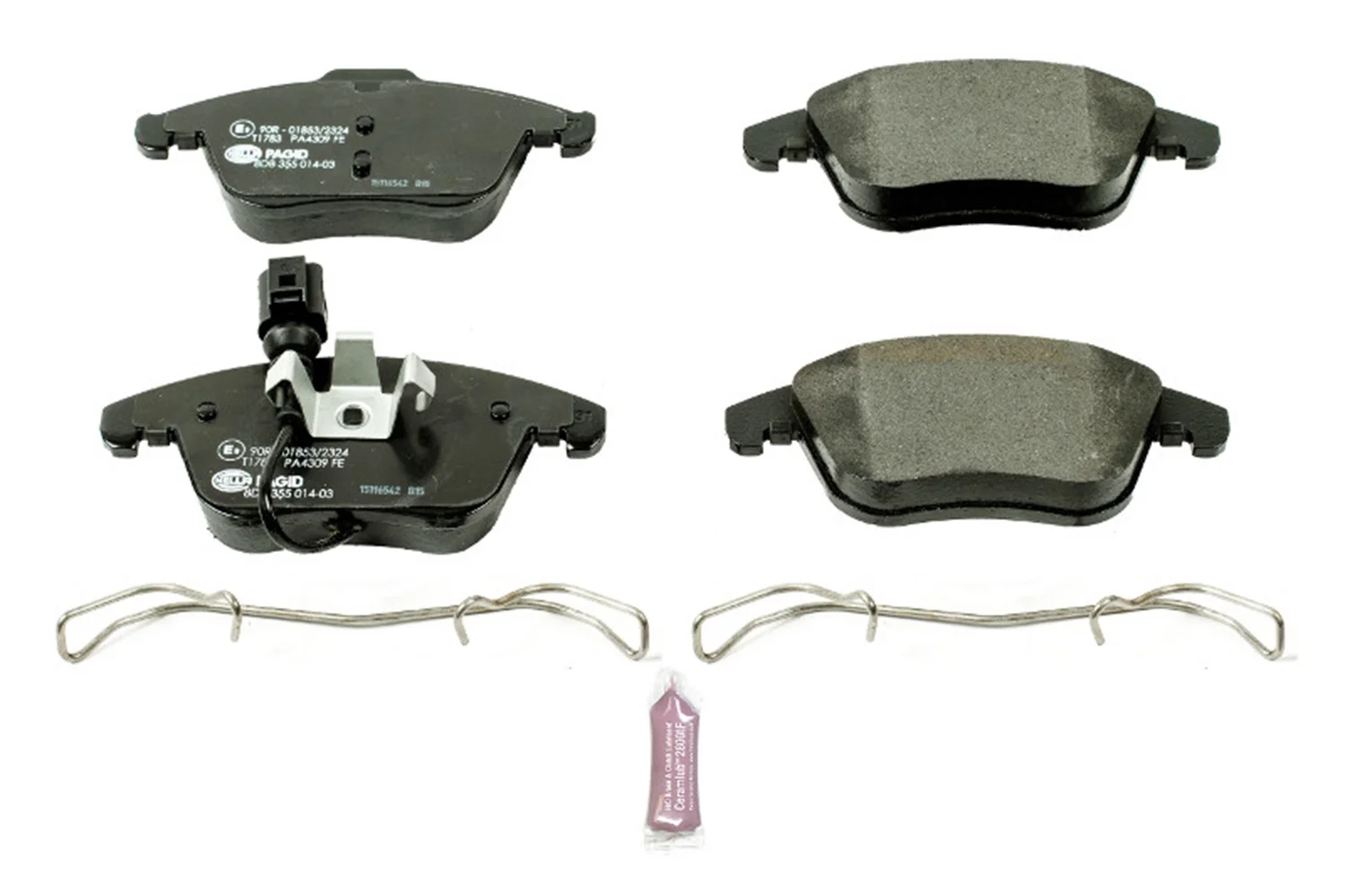 Powerstop ESP1403 PSBESP1403 EURO-STOP ECE-R90 CERTIFIED BRAKE PADS Fits 2013 Volkswagen Passat