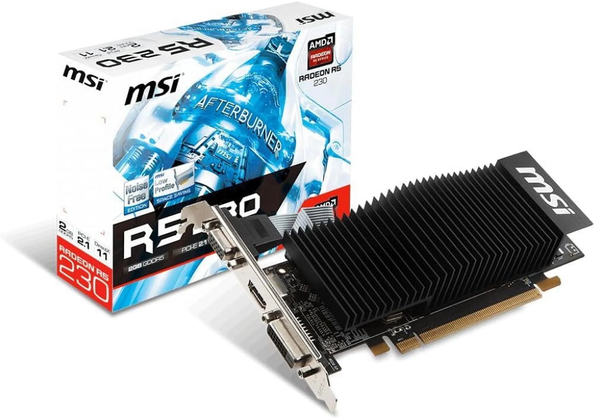 Open Box MSI R5 230 2GD5H LP Radeon R5 230 Graphic Card 2 GB GDDR5 Low-profile