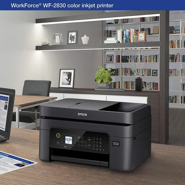 Restored Epson Workforce WF-2830 All-in-One Wireless Color Printer with Scanner, Copier and Fax (Open Box) (Refurbished)