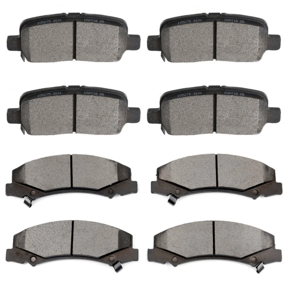 Front and Rear Brake Ceramic Pads For 2011 2012 2013 Chevy Impala Performance