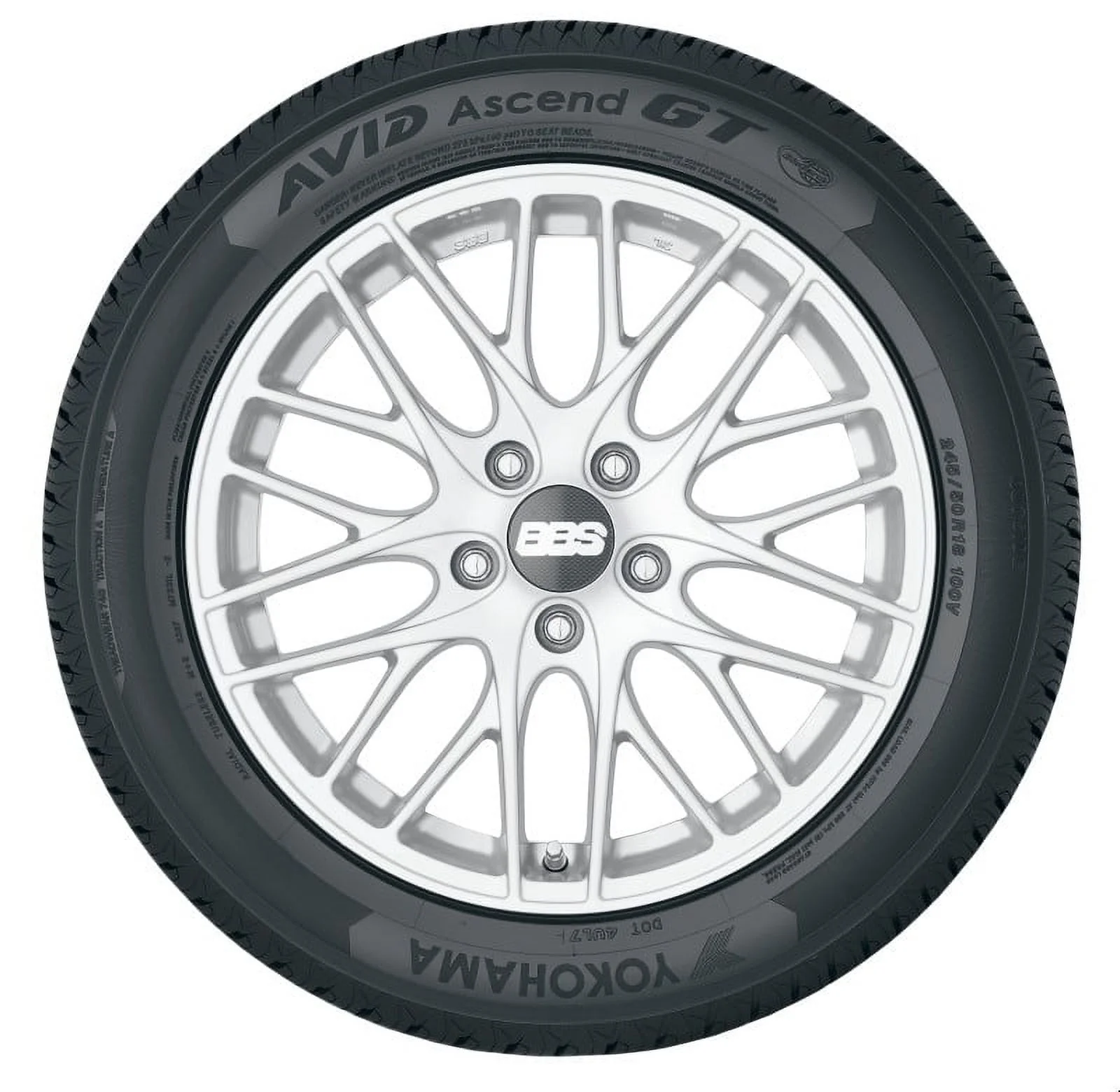 Yokohama Avid Ascend GT All Season 205/50R16 87V Passenger Tire Fits: 2010-11 Ford Focus SEL, 2005-06 Ford Focus ZX4 ST