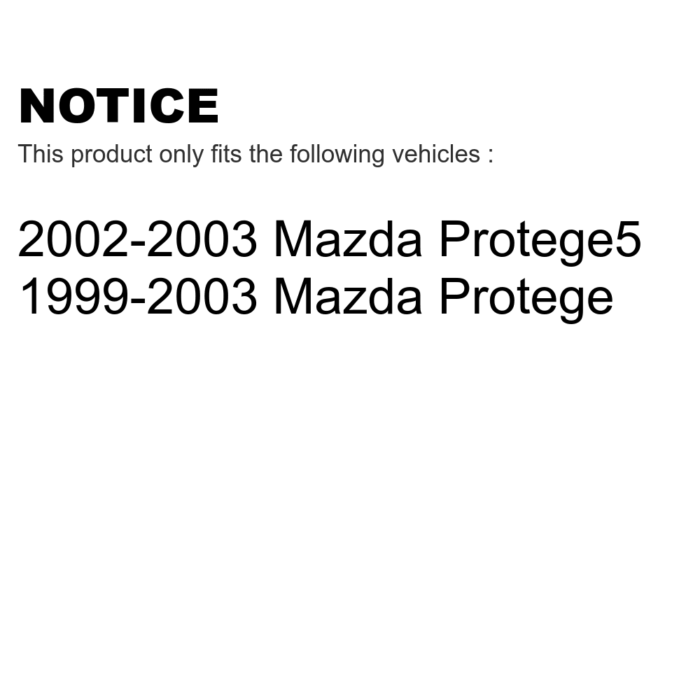 Front Suspension Control Arm And Ball Joint Assembly Kit For Mazda Protege Protege5 KTR-101362