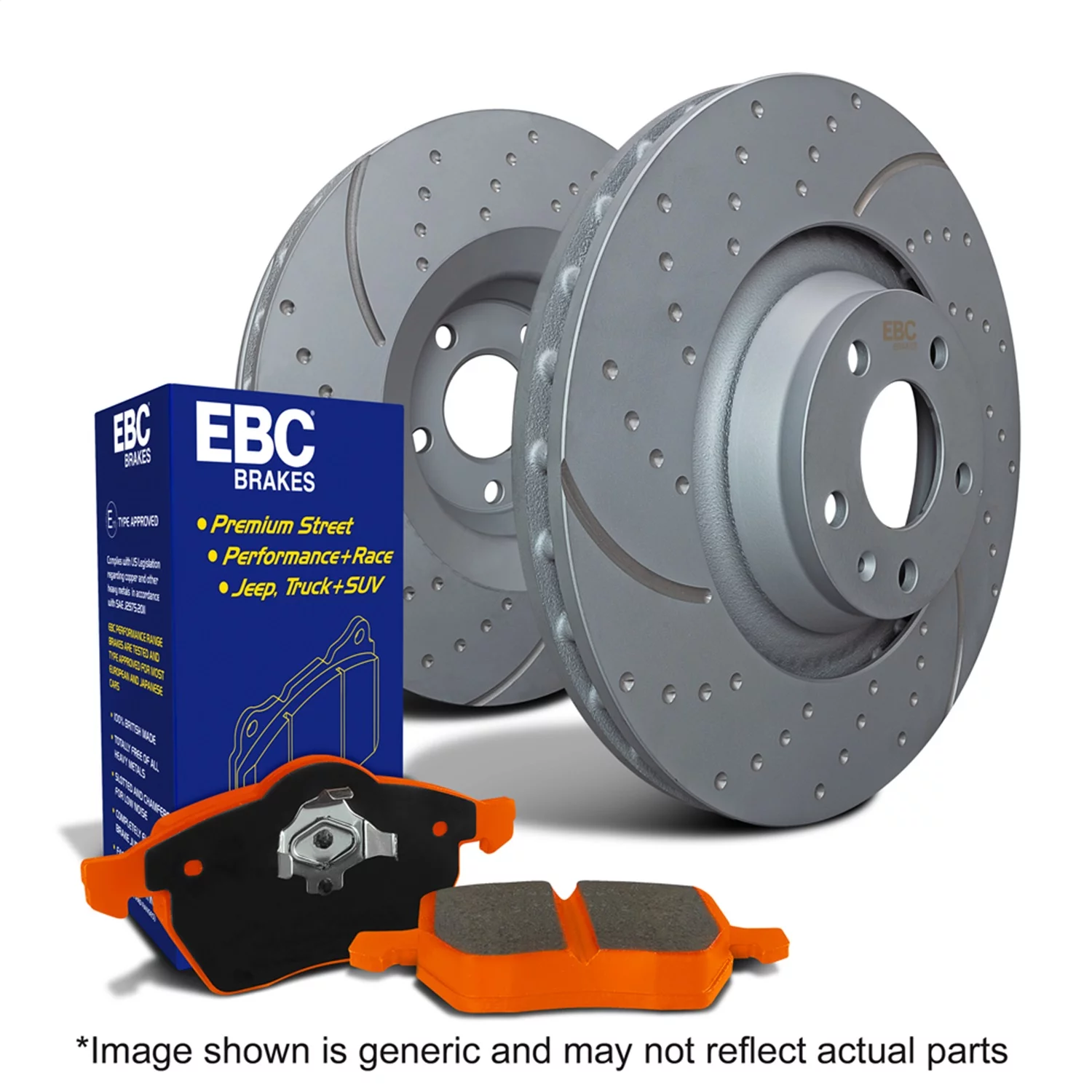 Ebc Brakes S8kf1091 S8 Kits Orangestuff And Gd Rotors Fits select: 2008-2019 CHEVROLET SILVERADO, 2008-2019 GMC SIERRA