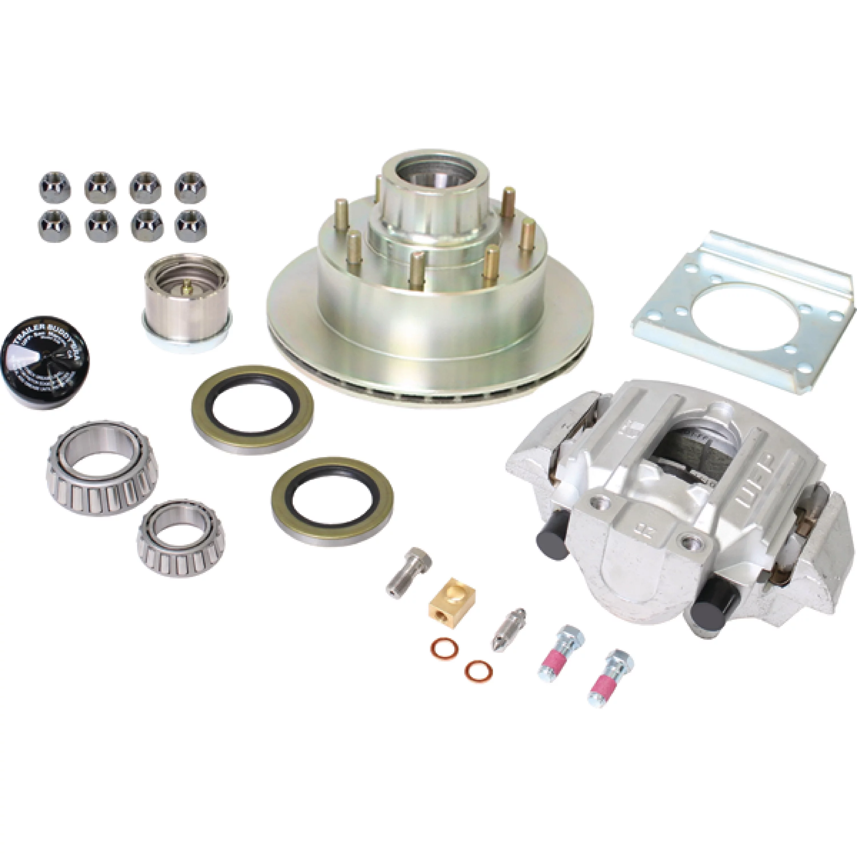 UFP K71-806-05 Zinc+ Hub Zinc+ Ventilated Rotor And Aluminum Caliper Kit - 7000# Rating