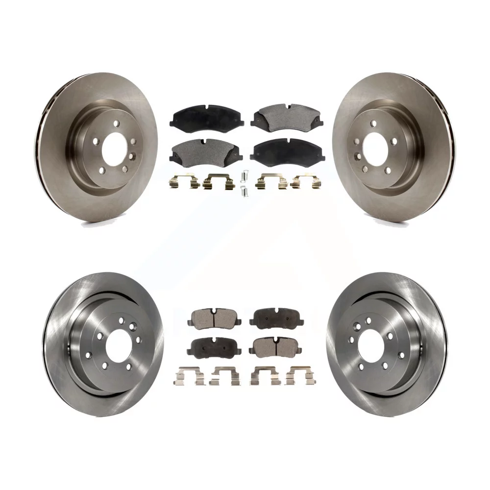 Transit Auto - Front Rear Disc Brake Rotors And Ceramic Pads Kit For Land Rover LR4 Range Sport K8T-101405