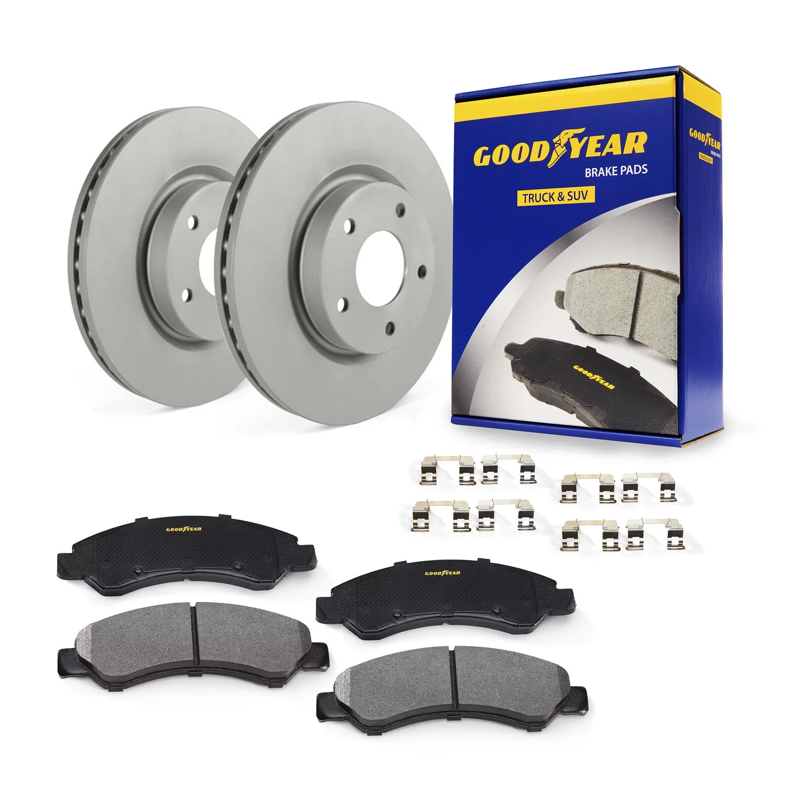 Rear Brake Rotors Carbon-Ceramic Pads for Ford Expedition F150 Lobo Lincoln Nav