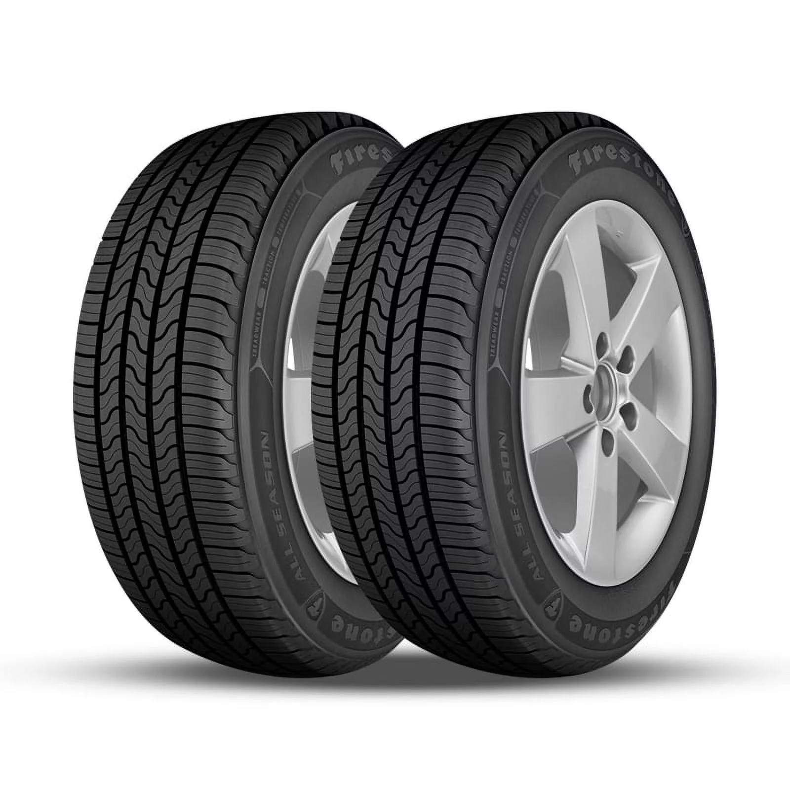 2 New Firestone All Season 225/60R17 99T Touring Tires 65,000 Mile Warranty FS 004022 / 225/60/17 / 2256017