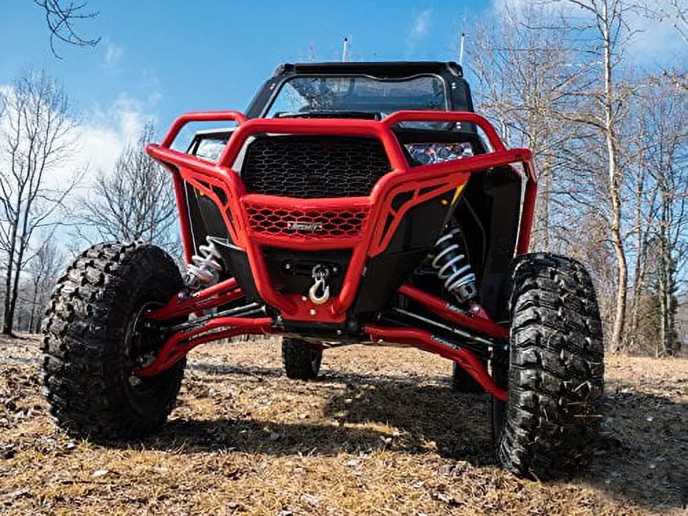 SuperATV High Clearance Upper & Lower A Arms for Polaris RZR XP Turbo/XP 4 Turbo (2016+) | Red|AA-P-RZRXPT-HC-SBJ-03