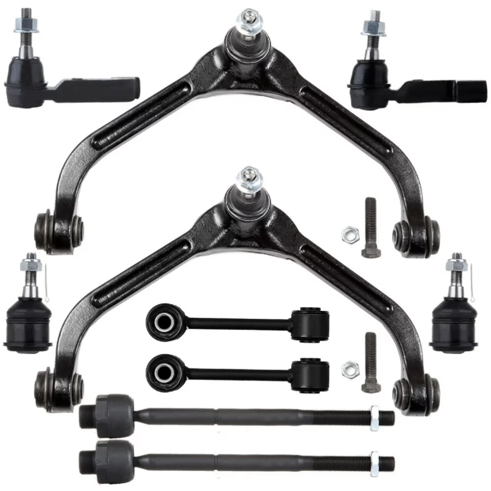 Teledu 10pcs For 2002-2004 Liberty Front Suspension Control Arms Tie Rods Ball Joints