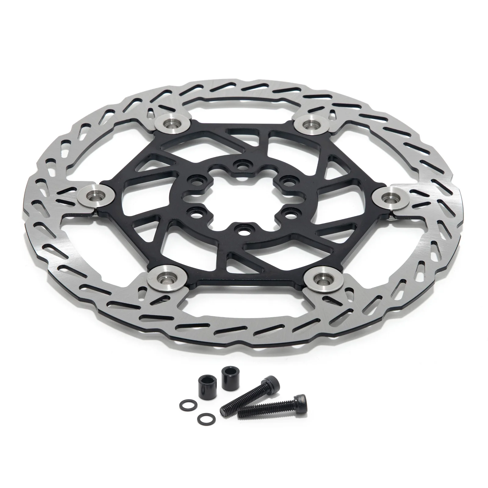 Oversize 220mm Rear Brake Disc Rotor + Bracket for Sur Ron Light Bee LB Segway X160 X260