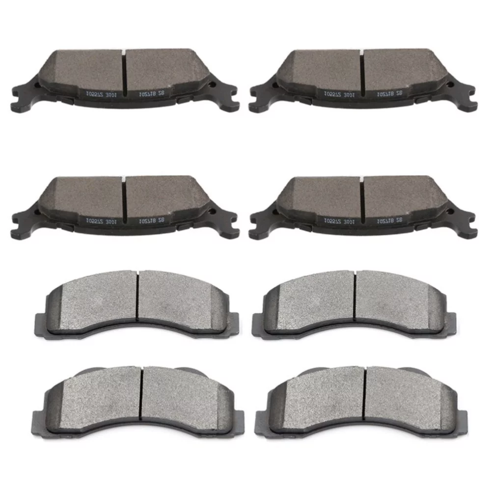 Front and Rear Brake Ceramic Pads Kit For 2012-2019 Ford F-150 4X4 Truck