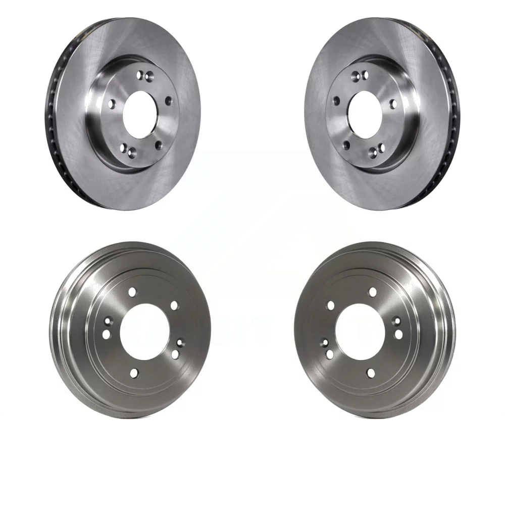 Front Rear Disc Brake Rotors Drums Kit For 2010-2011 Kia Soul 2.0L K8-102165