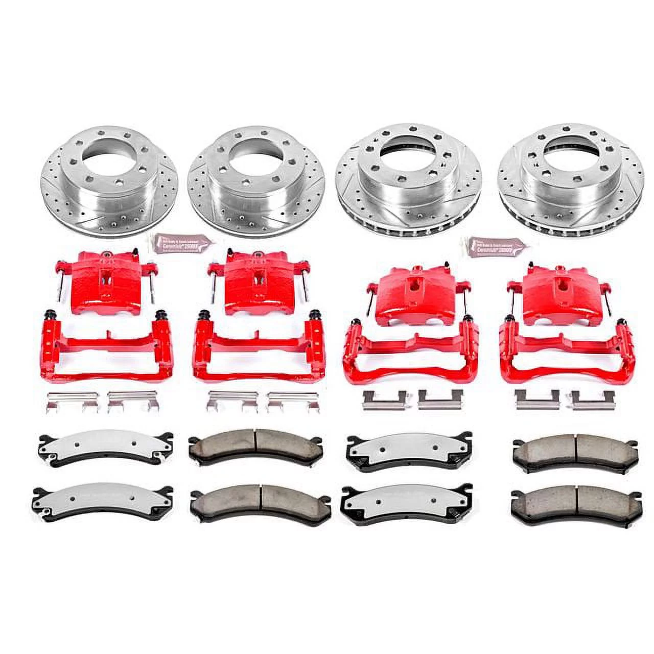 Power Stop KC2027-36 Z36 Truck & Tow Performance Brake Kit W/Calipers -Front & Rear