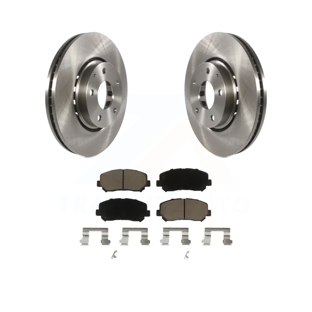 Transit Auto - Front Disc Brake Rotors And Ceramic Pads Kit For Mazda CX-5 K8C-100367