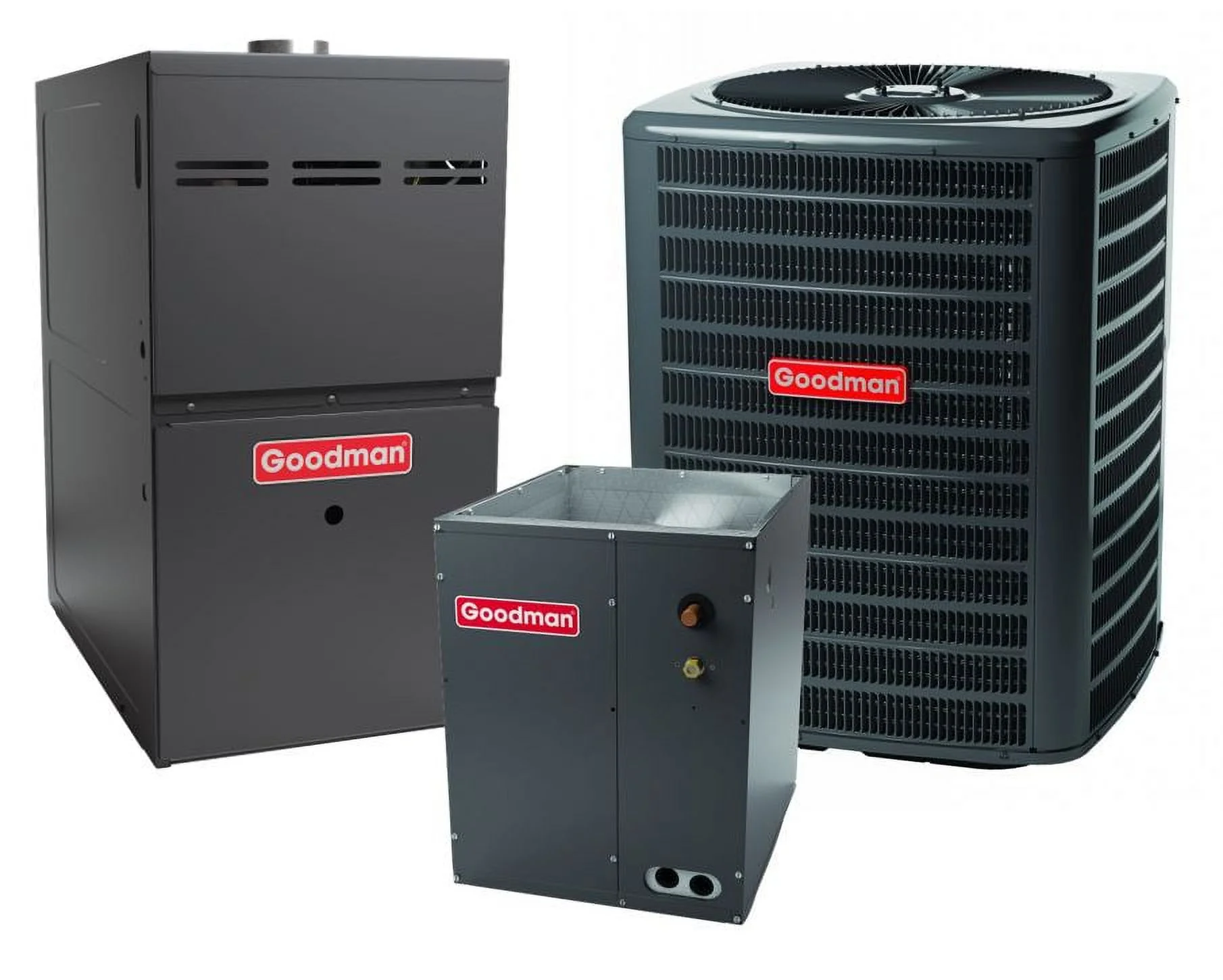 Goodman 4 TON 14.3 SEER2 AC / Furnace (GSXN404810 CAPT4961D4 GM9S801205DN)