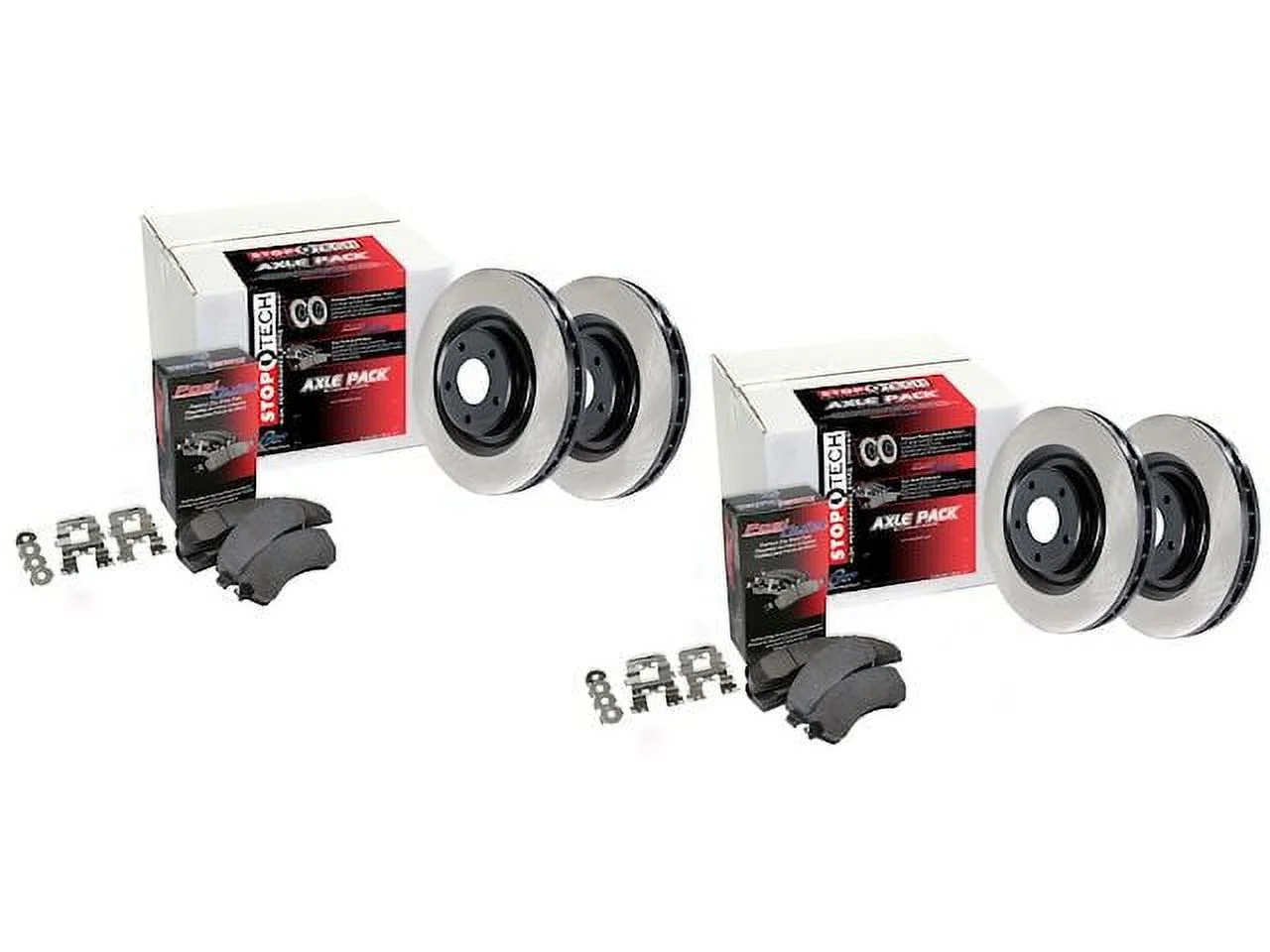 Front and Rear Brake Pad and Rotor Kit - Compatible with 2008 - 2010 BMW 528i 2009