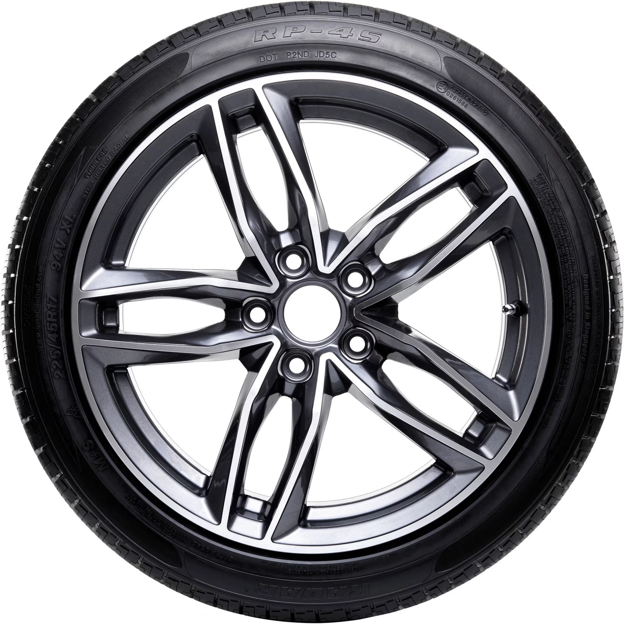 Radar Dimax 4 Season RP-4S s 245/45R18 100W BSW Tire Fits: 2016-23 Chevrolet Malibu LT, 2009-14 Acura TL SH-AWD